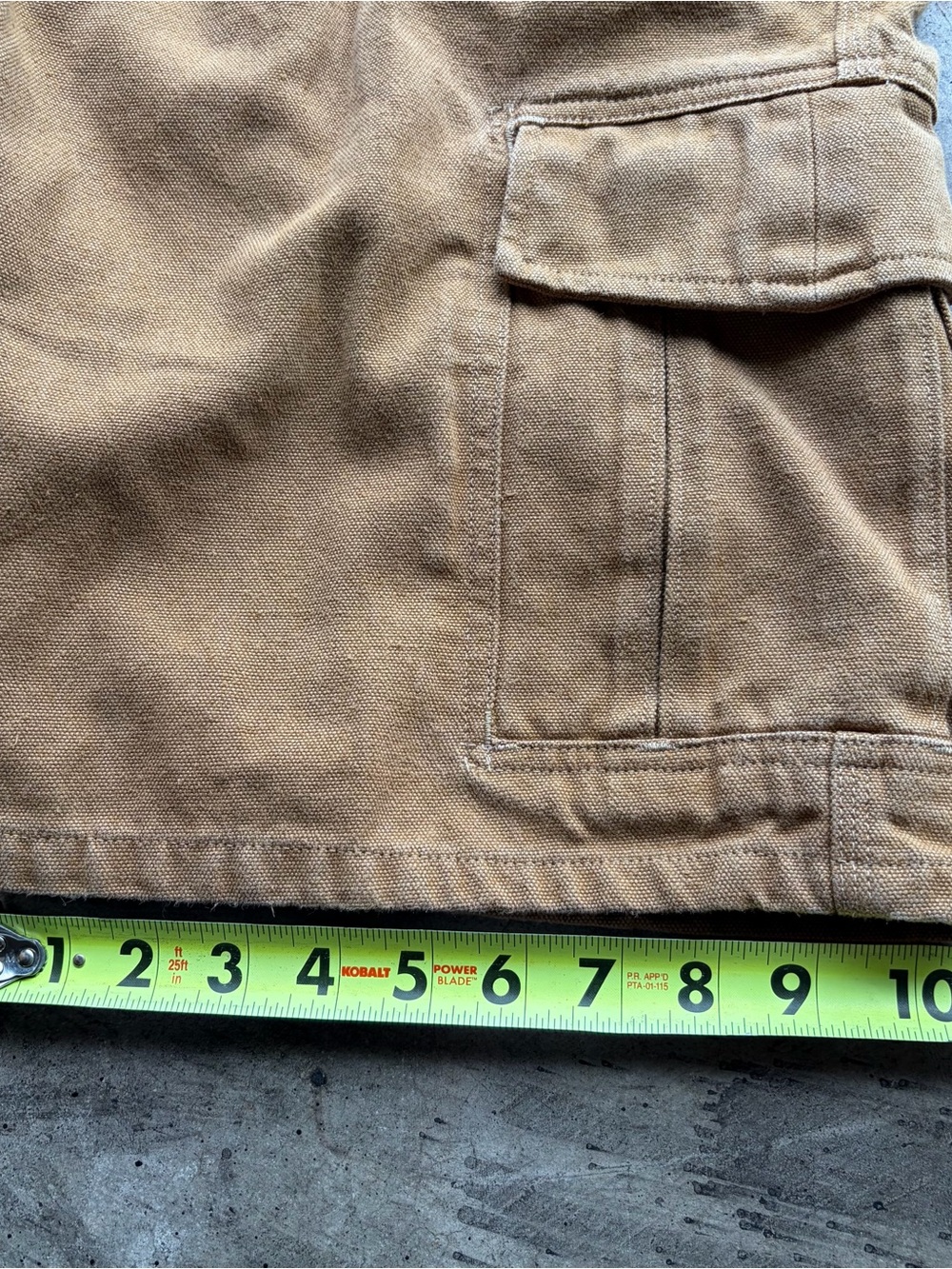 Vintage Patagonia Forge Hemp Canvas Cargo Shorts Brown Outdoor - Picture 7 of 8